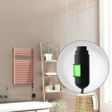Radiva Barbados Elektrikli Havlupan 500x800 Rose Gold Parlak (on/off Düğmeli) 300w Altın