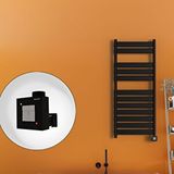 Radiva Bora Bora Elektrikli Havlupan 500x1200 Mat Siyah Ktx1 600 Watt