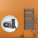 Radiva Bora Bora Elektrikli Havlupan 600 Watt 500x1200 Antrasit (thesis Termostat)