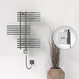 Radiva Fiji Elektrikli Havlupan 650x740 Krom (ktx3 Termostat) 200w Spiral Kablolu Renksiz