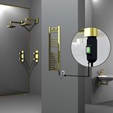 Radiva Haiti Elektrikli Havlupan 300x1000 Düz Altın (on/off Düğmeli) 200w