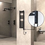 Radiva Haiti Elektrikli Havlupan 300x1000 Düz Siyah (oned On/off ) Sağ 300w