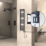 Radiva Haiti Elektrikli Havlupan 300x1200 Düz Antrasit (ktx4 Termostat) 300w Spiral Kablolu