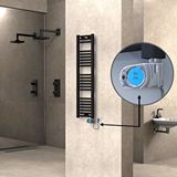 Radiva Haiti Elektrikli Havlupan 300x1200 Düz Siyah (musa Termostat) 300w
