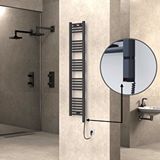 Radiva Haiti Elektrikli Havlupan 300x1500 Düz Antrasit (oned On/off ) Sağ 300w