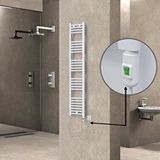 Radiva Haiti Elektrikli Havlupan 300x1500 Düz Beyaz (on/off Düğmeli) 600w