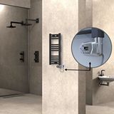 Radiva Haiti Elektrikli Havlupan 300x700 Düz Antrasit (thesis Termostat) 200w