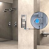 Radiva Haiti Elektrikli Havlupan 300x700 Düz Krom (musa Termostat) 200w Renksiz