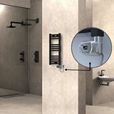 Radiva Haiti Elektrikli Havlupan 300x700 Düz Siyah (thesis Termostat) 200w