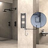 Radiva Haiti Elektrikli Havlupan 300x800 Düz Antrasit (ktx3 Termostat) 200w Spiral Kablolu