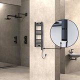 Radiva Haiti Elektrikli Havlupan 300x800 Düz Antrasit (oned On/off ) Sağ 200w