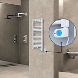 Radiva Haiti Elektrikli Havlupan 400x1000 Düz Beyaz (musa Termostat) 300w