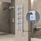 Radiva Haiti Elektrikli Havlupan 400x1500 Düz Beyaz (ktx1 Termostat) 600w Spiral Kablolu