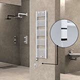 Radiva Haiti Elektrikli Havlupan 400x1500 Düz Beyaz (oned On/off ) Sol 600w