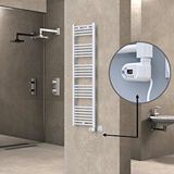 Radiva Haiti Elektrikli Havlupan 400x1500 Düz Beyaz (thesis Termostat) 600w