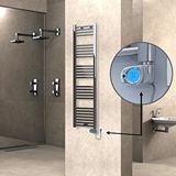 Radiva Haiti Elektrikli Havlupan 400x1500 Düz Krom (musa Termostat) 300w Renksiz