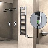Radiva Haiti Elektrikli Havlupan 400x1500 Düz Krom (on/off Düğmeli) 300w Renksiz