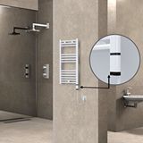 Radiva Haiti Elektrikli Havlupan 400x800 Düz Beyaz (oned On/off ) Sağ 300w