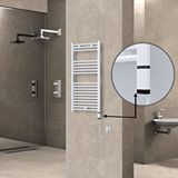 Radiva Haiti Elektrikli Havlupan 500x1000 Düz Beyaz (oned On/off ) Sağ 300w