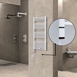 Radiva Haiti Elektrikli Havlupan 500x1100 Düz Beyaz (oned On/off ) Sol 300w