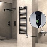 Radiva Haiti Elektrikli Havlupan 500x1500 Düz Siyah (on/off Düğmeli) 600w