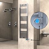 Radiva Haiti Elektrikli Havlupan 500x1800 Düz Krom (musa Termostat) 600w Renksiz