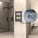 Radiva Haiti Elektrikli Havlupan 500x700 Düz Antrasit (thesis Termostat) 300w