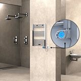 Radiva Haiti Elektrikli Havlupan 500x700 Düz Krom (musa Termostat) 200w Renksiz