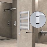 Radiva Haiti Elektrikli Havlupan 600x1000 Düz Beyaz (oned On/off ) Sol 600w