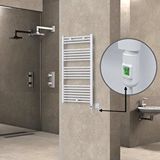 Radiva Haiti Elektrikli Havlupan 600x1100 Düz Beyaz (on/off Düğmeli) 600w