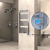 Radiva Haiti Elektrikli Havlupan 600x1200 Düz Krom (musa Termostat) 300w Renksiz