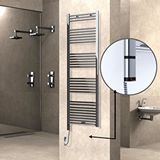 Radiva Haiti Elektrikli Havlupan 600x1800 Düz Krom (oned On/off ) Sol 600w Renksiz