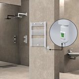 Radiva Haiti Elektrikli Havlupan 600x800 Düz Beyaz (on/off Düğmeli) 300w