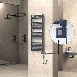 Radiva Haiti Elektrikli Havlupan Düz Antrasit Texture (Ktx1 Termostat) - 50 x 120