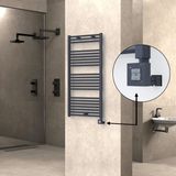 Radiva Haiti Elektrikli Havlupan Düz Antrasit Texture (Ktx1 Termostat) - 60 x 120