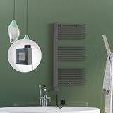 Radiva Male Elektrikli Havlupan 600x1190 Antrasit (ktx1 Termostat) 1000w