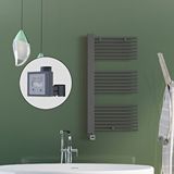 Radiva Male Elektrikli Havlupan 600x1190 Antrasit (ktx3 Termostat) 1000w Spiral Kablolu
