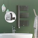 Radiva Male Elektrikli Havlupan 600x1190 Krom (ktx3 Termostat) 600w Spiral Kablolu Renksiz