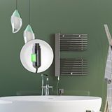 Radiva Male Elektrikli Havlupan 600x800 Krom (on/off Düğmeli) 300w Renksiz