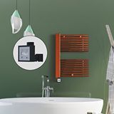 Radiva Male Elektrikli Havlupan 600x800 Rose Gold (ktx3 Termostat) 300w Spiral Kablolu Altın