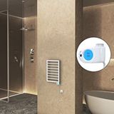Radiva Naxos Elektrikli Havlupan 450x655 Beyaz Mat (musa Termostat) 300w
