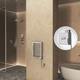 Radiva Naxos Elektrikli Havlupan 450x655 Krom (ktx3 Termostat) 200w Spiral Kablolu Gümüş