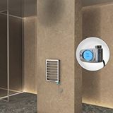 Radiva Naxos Elektrikli Havlupan 450x655 Krom (musa Termostat) 200w Gümüş