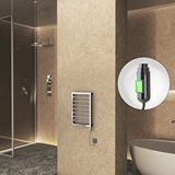 Radiva Naxos Elektrikli Havlupan 450x655 Krom (on/off Düğmeli) 200w Gümüş