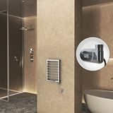 Radiva Naxos Elektrikli Havlupan 450x655 Krom (thesis Termostat) 200w Gümüş