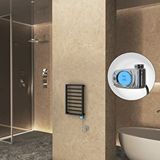 Radiva Naxos Elektrikli Havlupan 450x655 Siyah Mat (musa Termostat) 300w