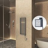 Radiva Naxos Elektrikli Havlupan 500x1193 Antrasit Texture (ktx3 Termostat) 600w Spiral Kablolu
