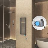 Radiva Naxos Elektrikli Havlupan 500x1193 Antrasit Texture (musa Termostat) 600w