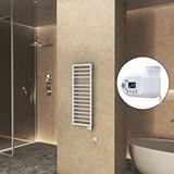 Radiva Naxos Elektrikli Havlupan 500x1193 Beyaz Mat (thesis Termostat) 600w