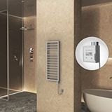 Radiva Naxos Elektrikli Havlupan 500x1193 Gri 7012 Texture (ktx3 Termostat) 600w Spiral Kablolu